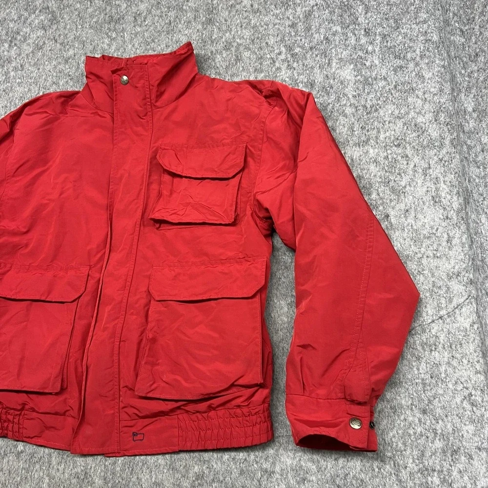 Vintage Woolrich Jacket Mens M Red Bomber Wool Lined Outdoor‎ Made USA 80s